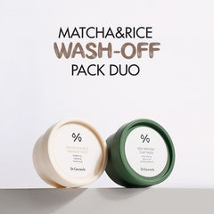 Matcha & Rice Wash-Off Pack Duo - koreanblossom