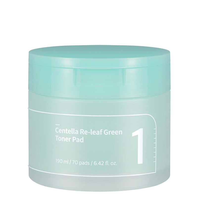 No.1 Centella Re-Leaf Green Toner Pad - koreanblossom