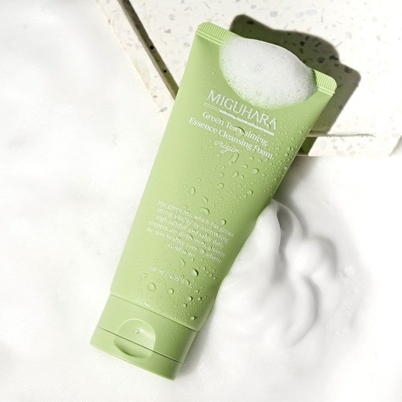 Green Tea Calming Essence Cleansing Foam Origin - koreanblossom