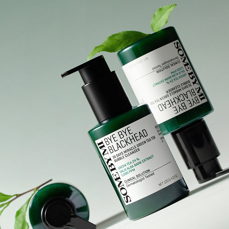 Bye Bye Blackhead 30 Days Miracle Green Tea Tox Bubble Cleanser - koreanblossom