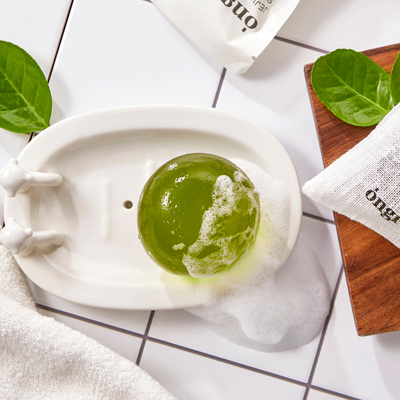 Jeju Green Tea Cleansing Ball - koreanblossom