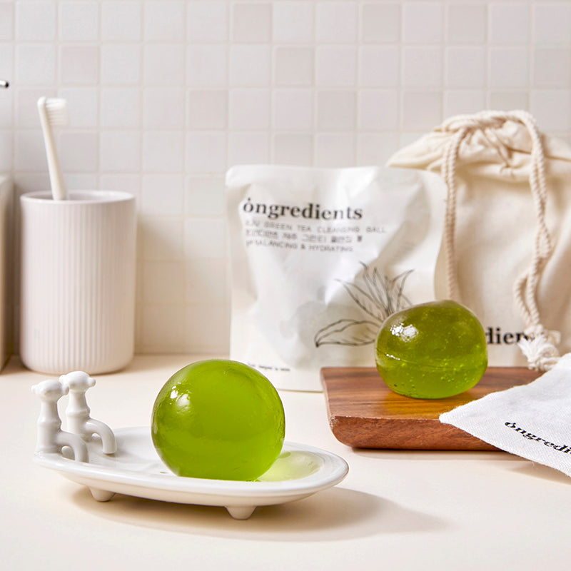 Jeju Green Tea Cleansing Ball - koreanblossom