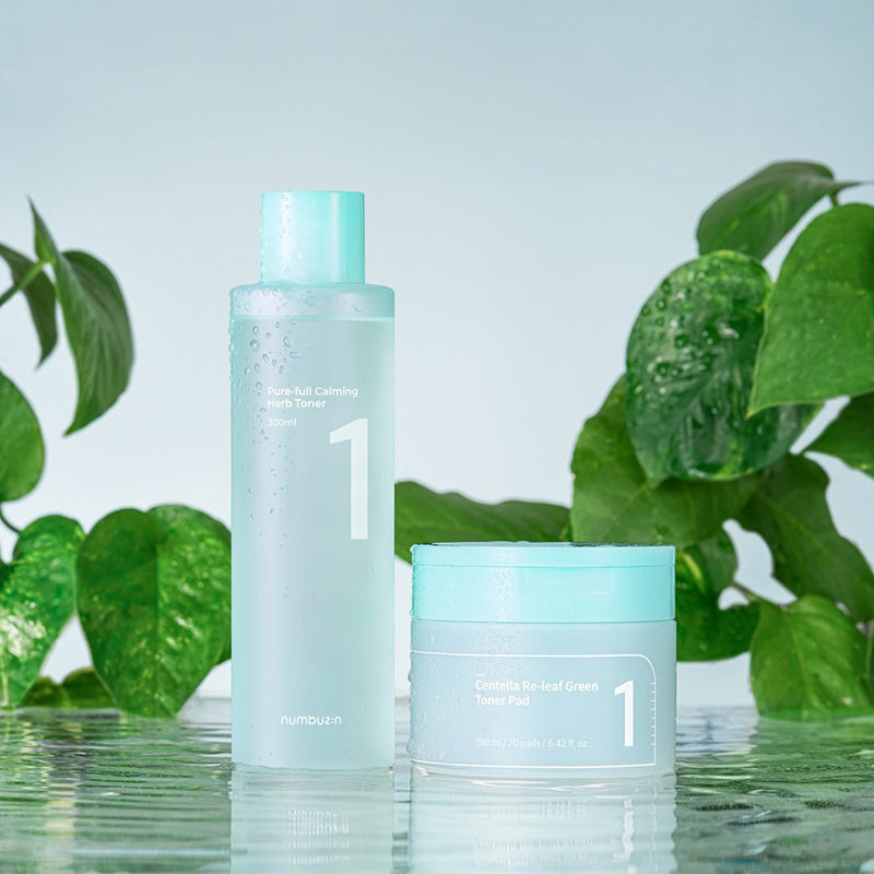 No.1 Centella Re-Leaf Green Toner Pad - koreanblossom