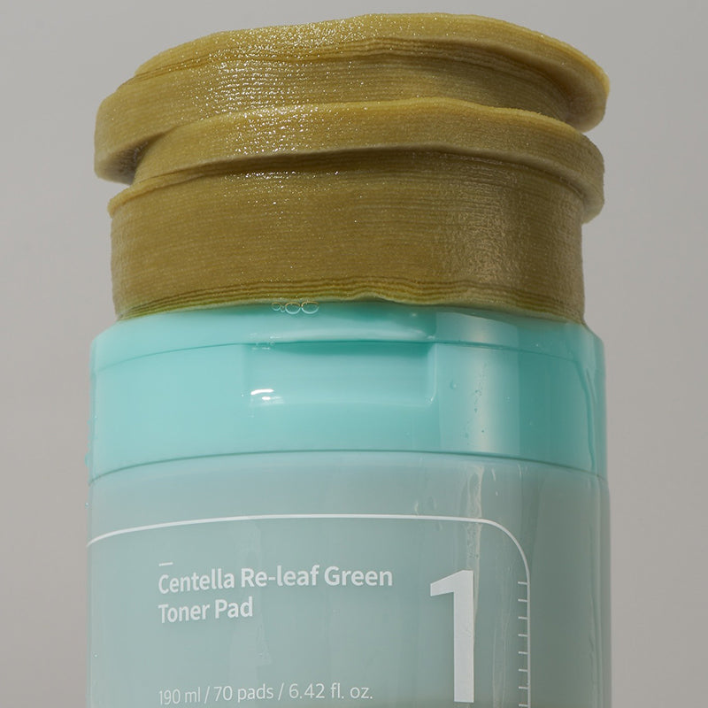 No.1 Centella Re-Leaf Green Toner Pad - koreanblossom