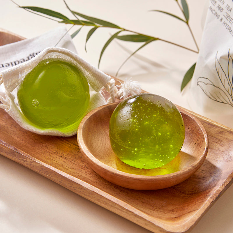 Jeju Green Tea Cleansing Ball - koreanblossom
