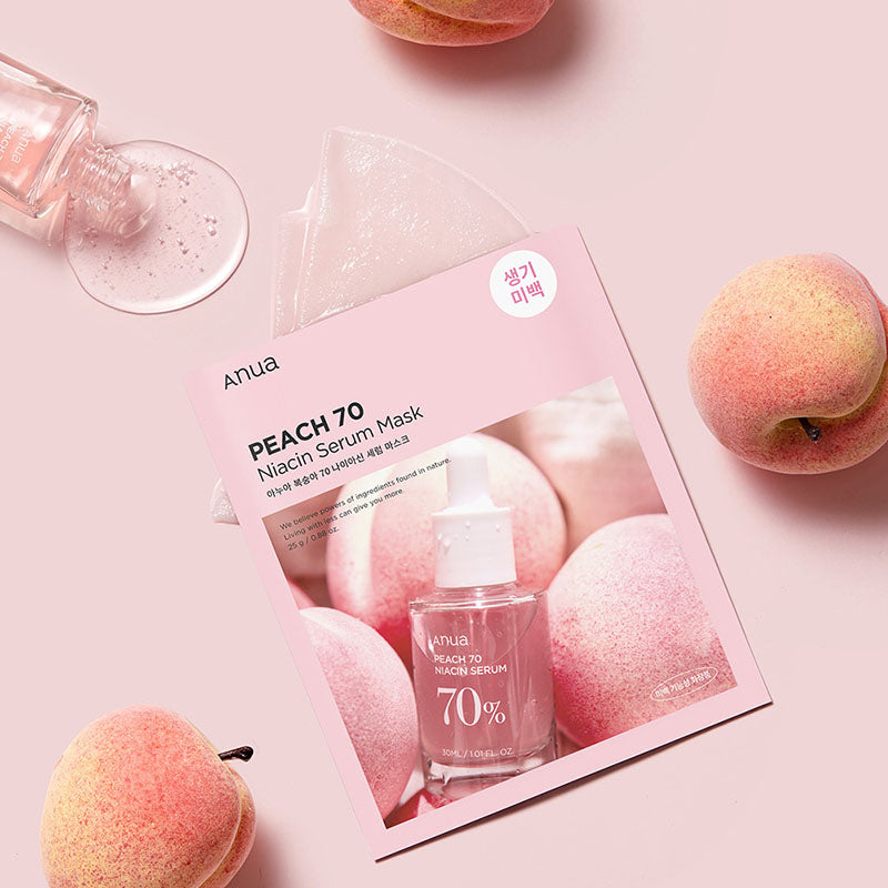 Peach 70% Niacin Serum Mask - koreanblossom