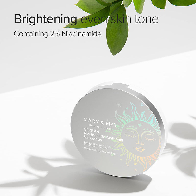 Vegan Niacinamide Panthenol Sun Cushion SPF50+ PA++++ - koreanblossom