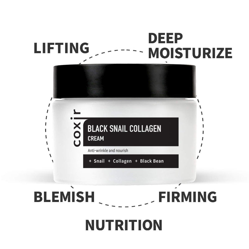 Black Snail Collagen Cream - koreanblossom