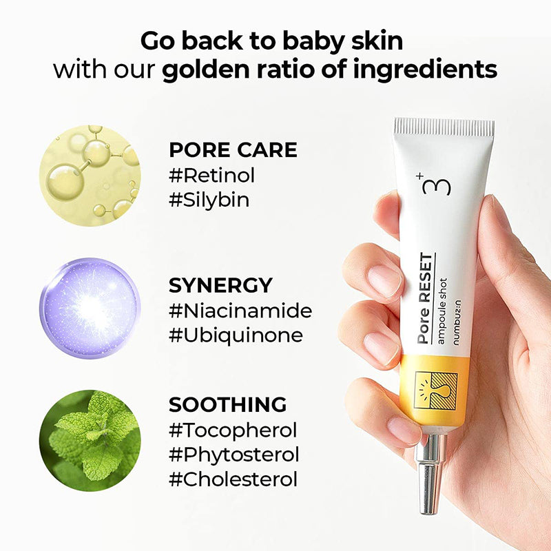 No.3 Pore Reset Ampoule Shot - koreanblossom