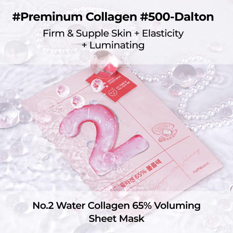 No.2 Water Collagen 65% Voluming Sheet Mask - koreanblossom