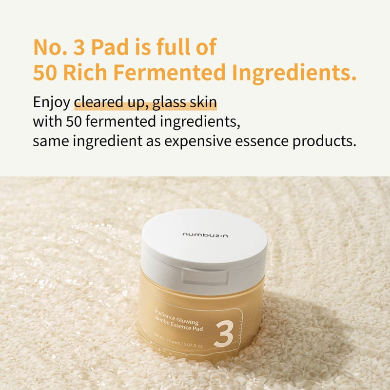 No.3 Radiance Glowing Jumbo Essence Pad - koreanblossom