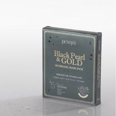 Black Pearl & Gold Hydrogel Mask Pack - koreanblossom