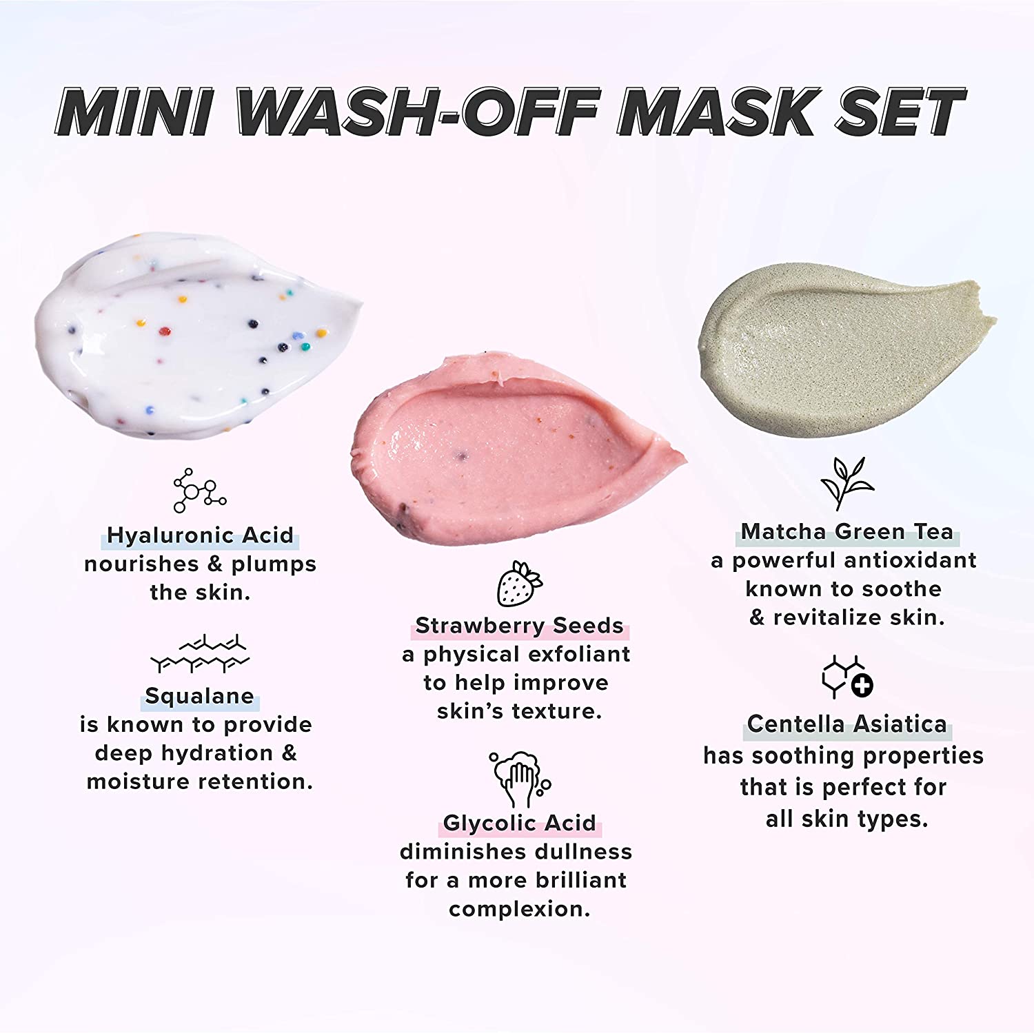 Mini Scoops Ice Cream Flavored Wash-Off Masks - koreanblossom