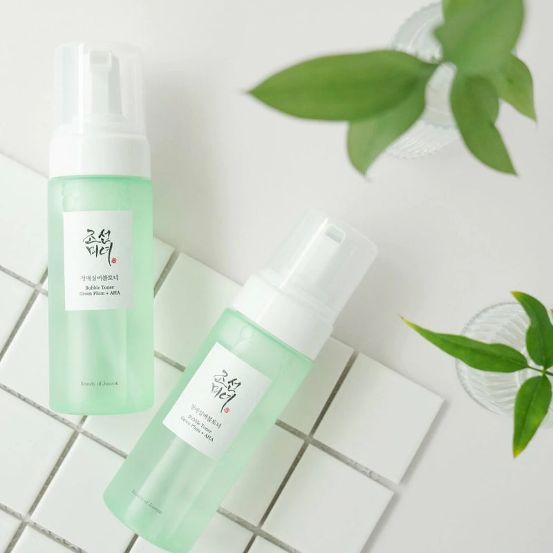 Bubble Toner: Green Plum + AHA - koreanblossom