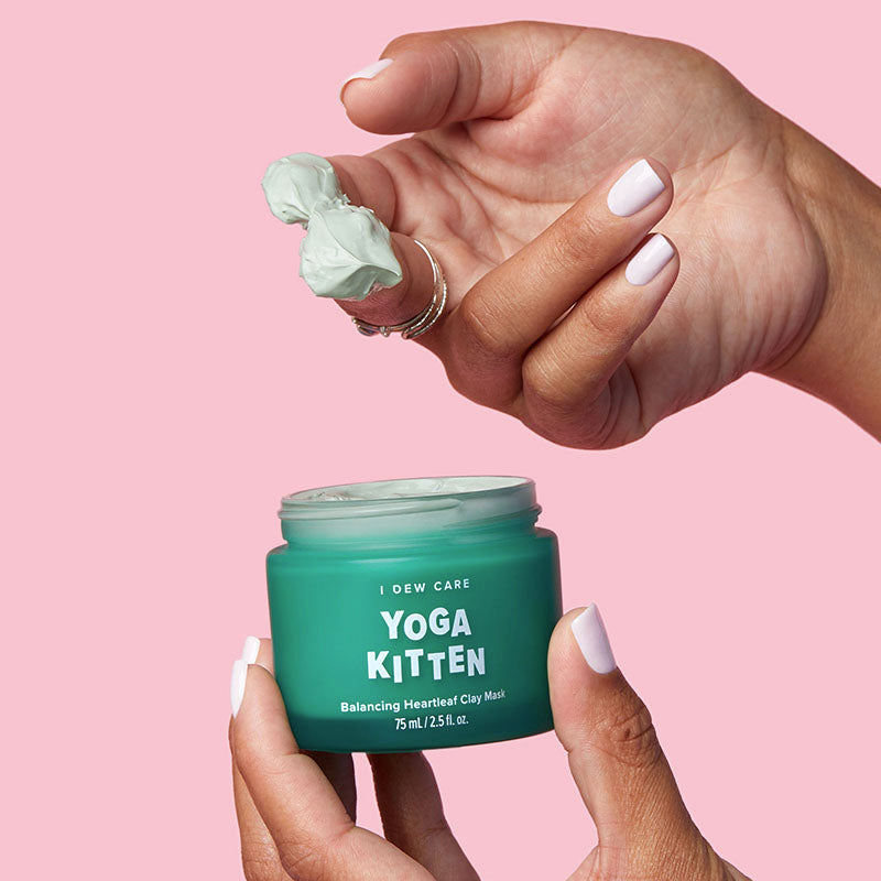 Yoga Kitten Balancing Heartleaf Clay Mask - koreanblossom