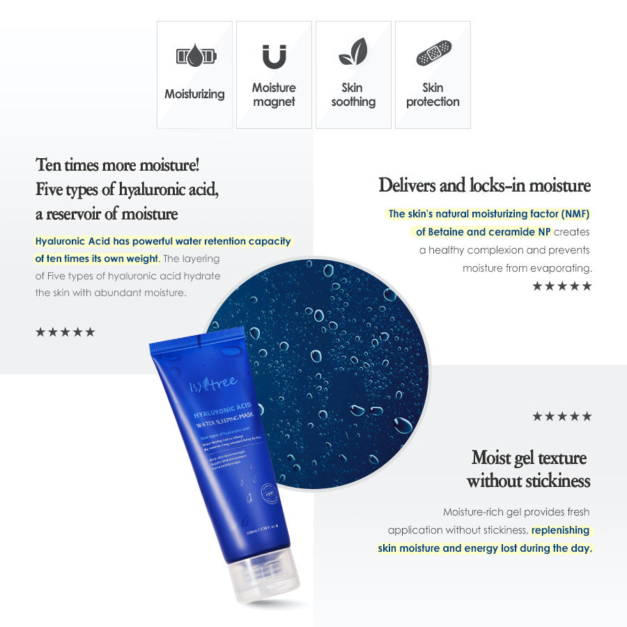 Hyaluronic Acid Water Sleeping Mask - koreanblossom