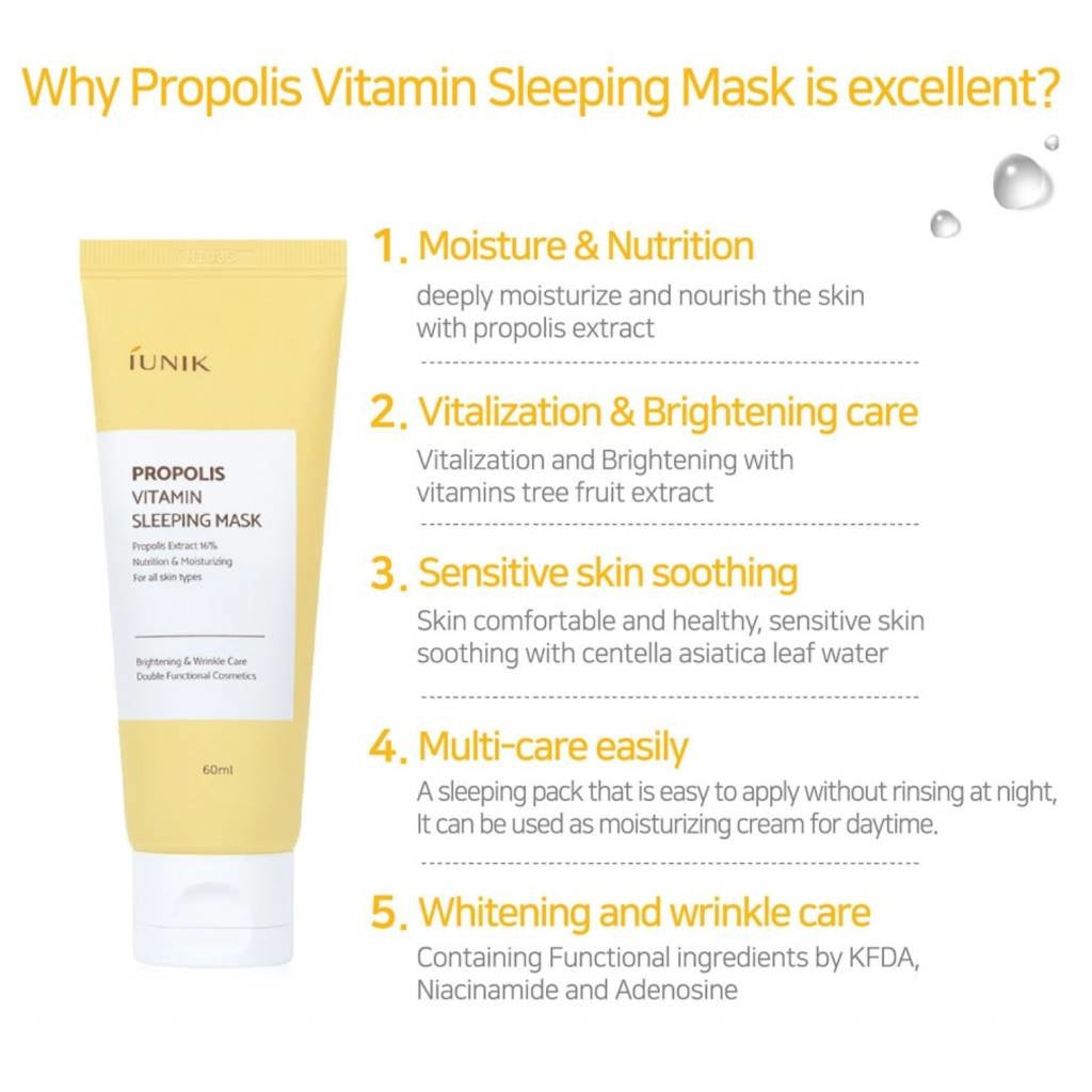 Propolis Vitamin Sleeping Mask - koreanblossom
