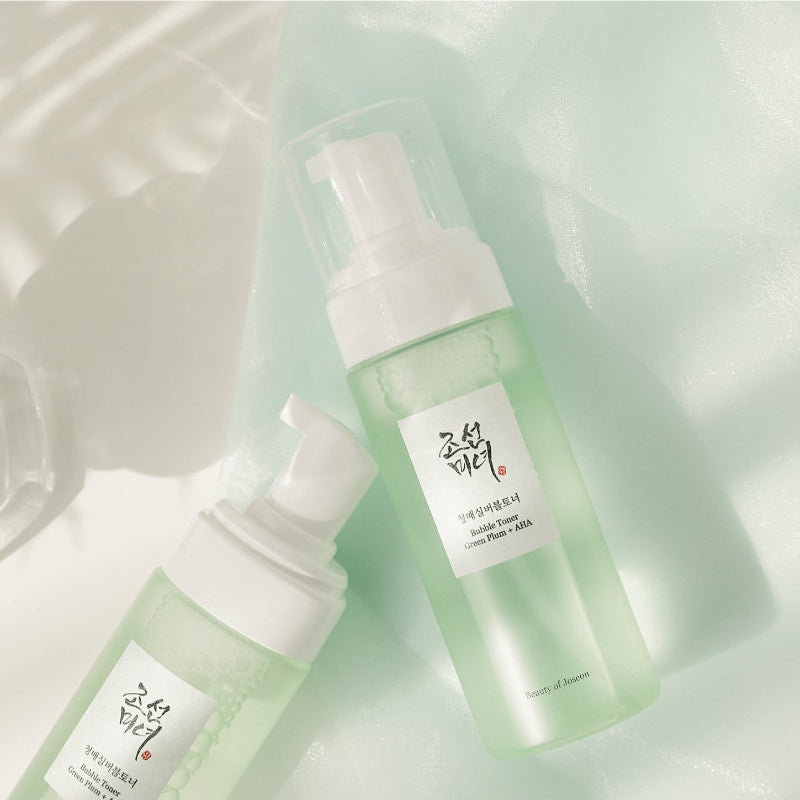 Bubble Toner: Green Plum + AHA - koreanblossom