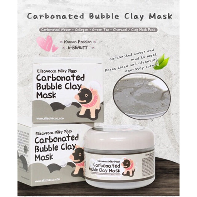 Milky Piggy Carbonated Bubble Clay Mask - koreanblossom