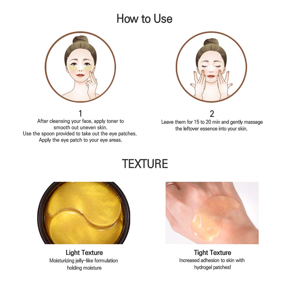 Snail Repair Intensive Gold Eye Gel Patch - koreanblossom