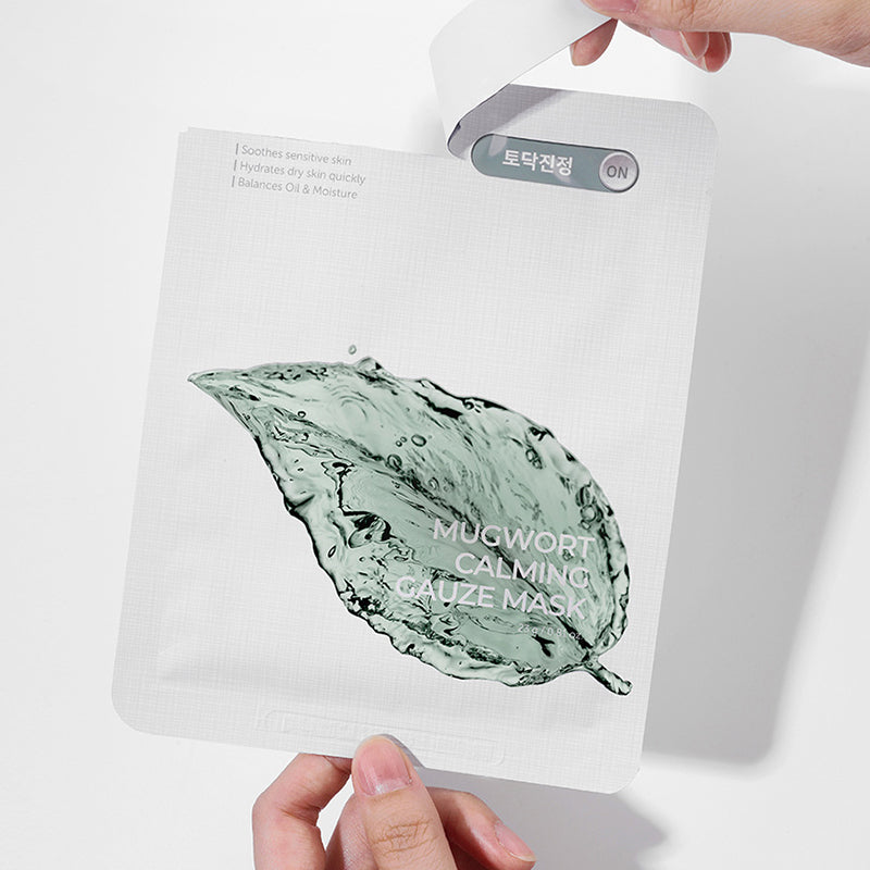 Mugwort Calming Gauze Mask - koreanblossom