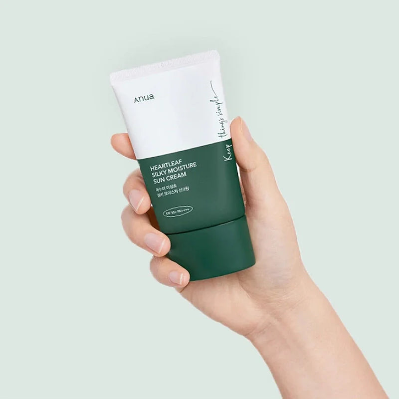 Heartleaf Silky Moisture Sun Cream - koreanblossom