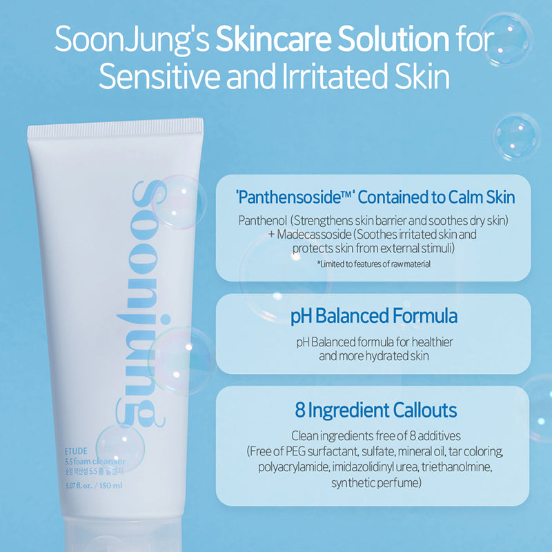 Soon Jung ph 5.5 Foam Cleanser - koreanblossom