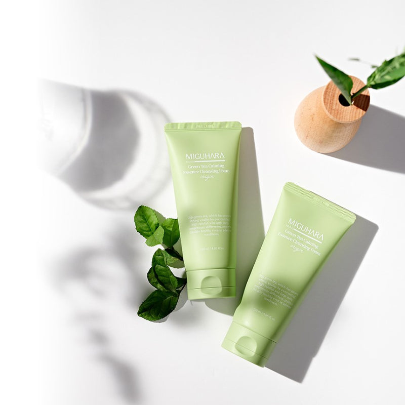 Green Tea Calming Essence Cleansing Foam Origin - koreanblossom