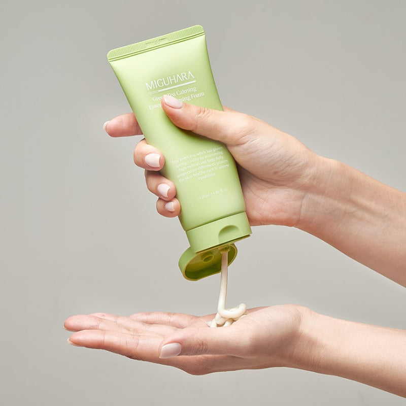 Green Tea Calming Essence Cleansing Foam Origin - koreanblossom