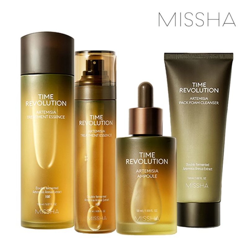 Time Revolution Artemisia Pack Foam Cleanser - koreanblossom